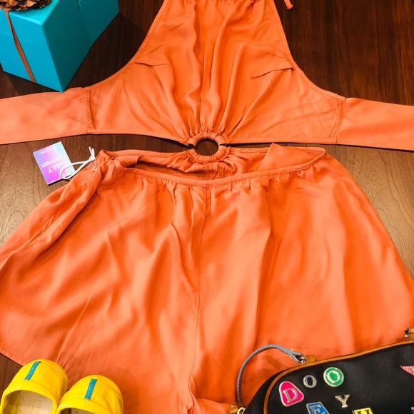 Salt Canyon Romper/Halter Top and Shorts with Ring - Picture 5 of 5